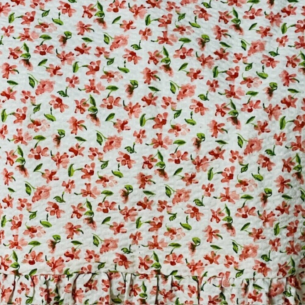 Hyacinth House Tuckernuck Peplum Clemons Blouse Puff Sleeve Floral Small - Picture 4 of 9